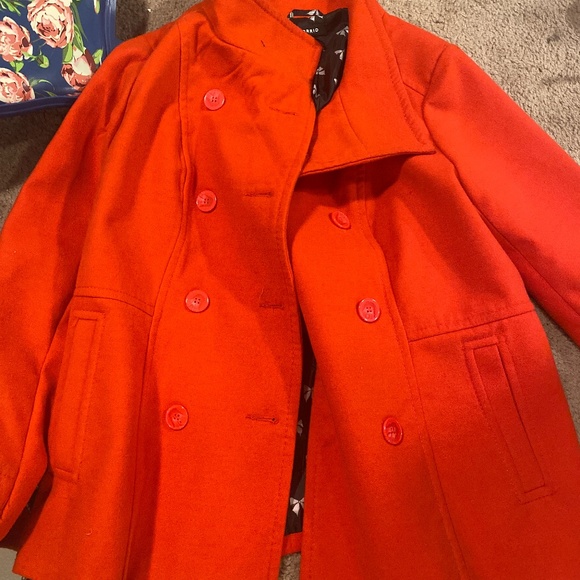 torrid Jackets & Coats Red Pea Coat Poshmark